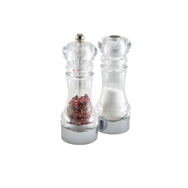 Set salière et moulin à poivre, acrylique transparent – 15,3 cm (1 set)