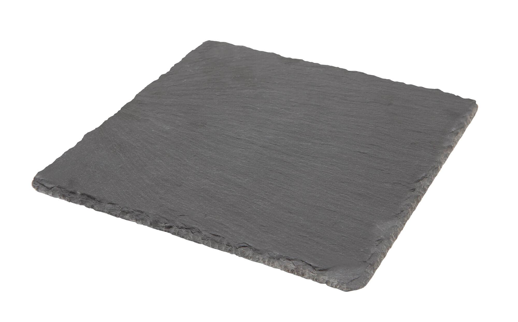 Slate serving plate, square - 20x20cm