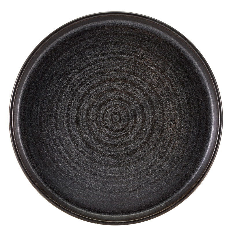 Plato de presentación Terra Cinder Black - 26 cm (6 uds)