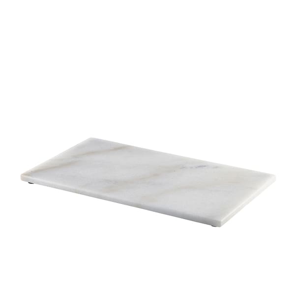 Plateau de service en marbre blanc - 32 x 18 cm (GN 1/3)