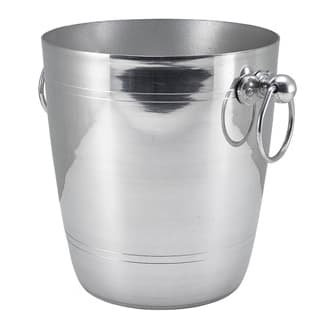 Enfriador de botellas / enfriador de vino, aluminio, con asas de anilla - 5,0 l