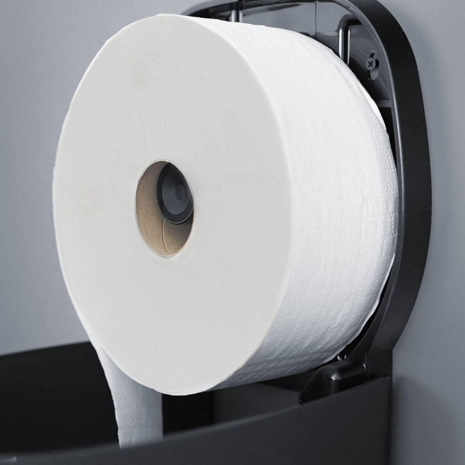 Jumbo toilet paper dispenser - matte black