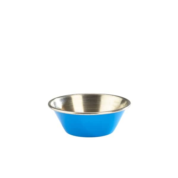 Cuenco para salsa, acero inoxidable, azul - 43 ml (24 uds)