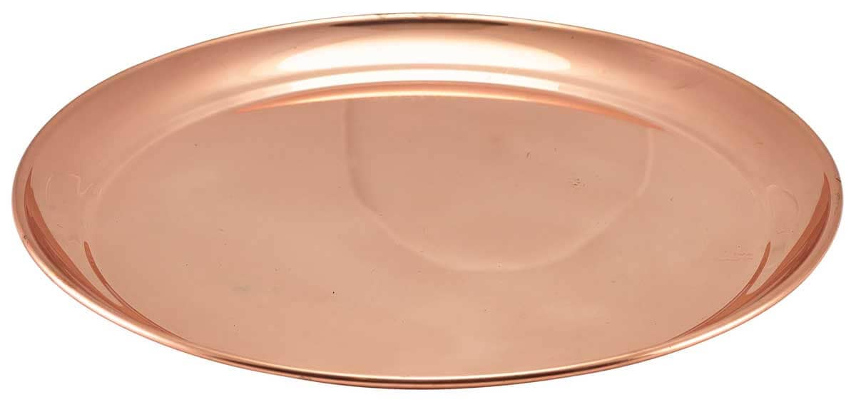 Tablett, Edelstahl, kupferfarben - 30cm