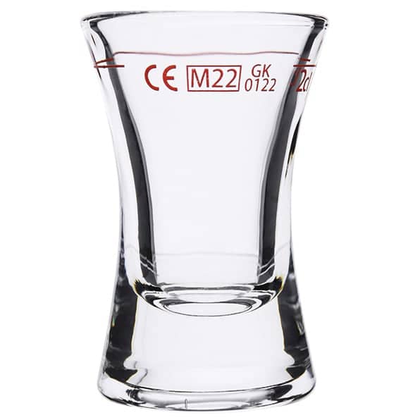 Schnapsglas Wachtmeister - 28ml, 2cl Eiche (12 Stk.)
