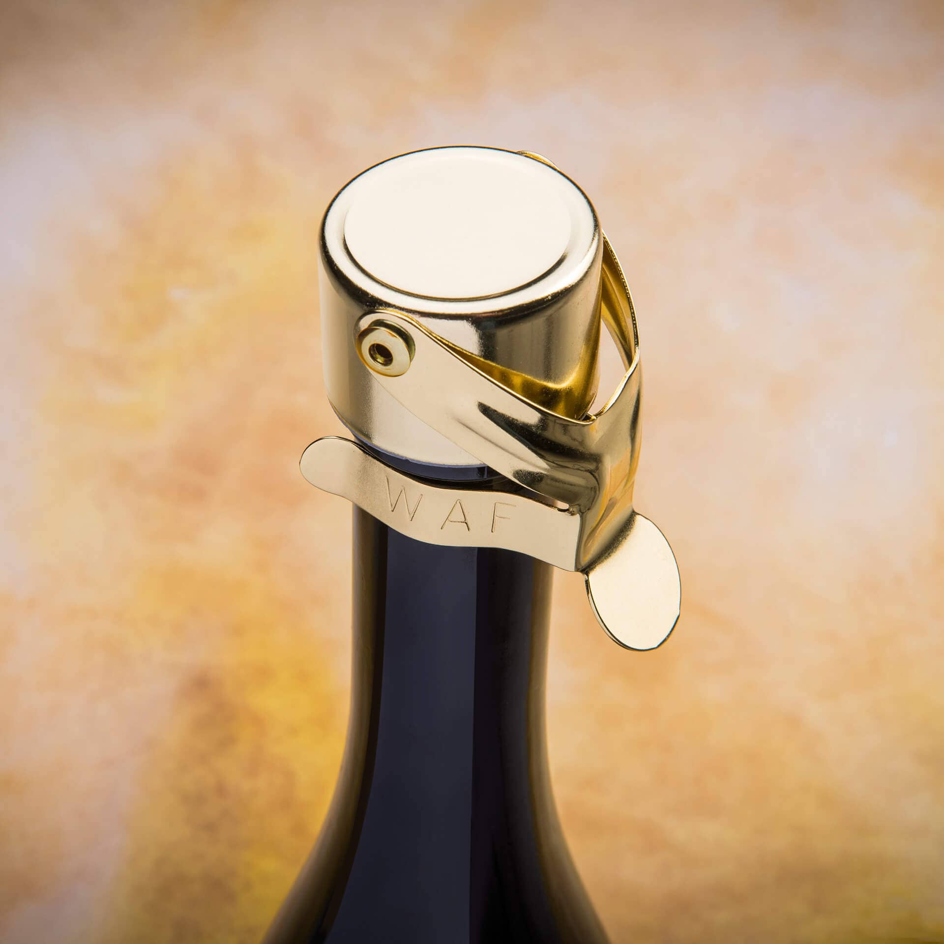 Champagne Bottle Stopper, Prime Bar - gold-colored