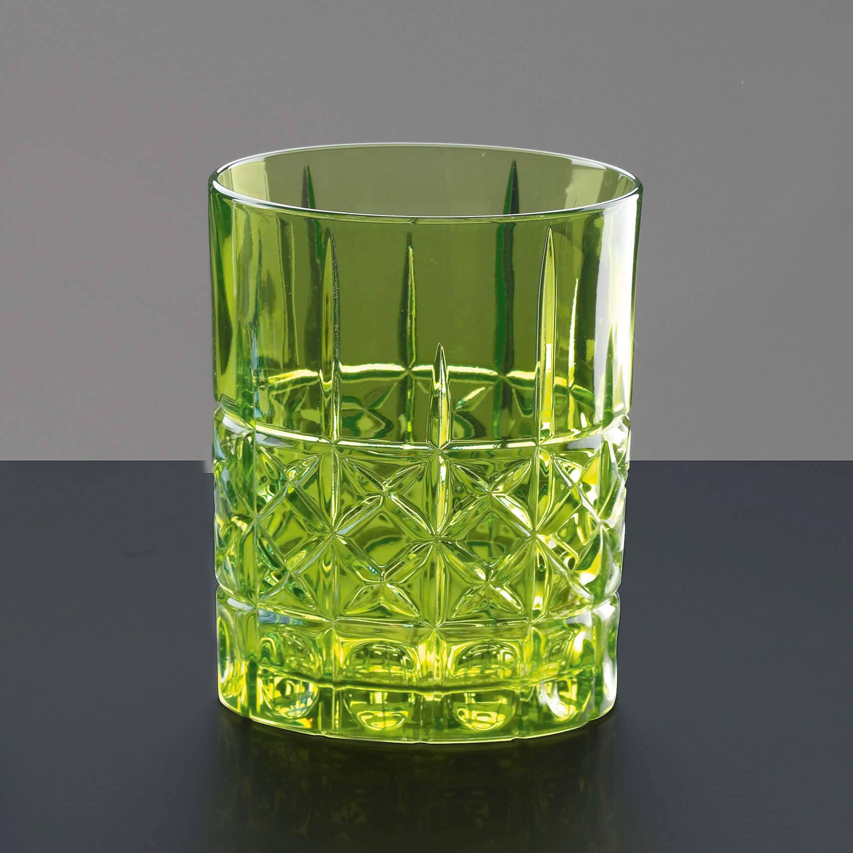 Vaso de whisky Highland Diamond reseda, Nachtmann - 345 ml (1 ud + embalaje decorativo)