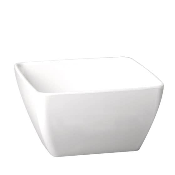 White melamine bowl - 19x19 cm