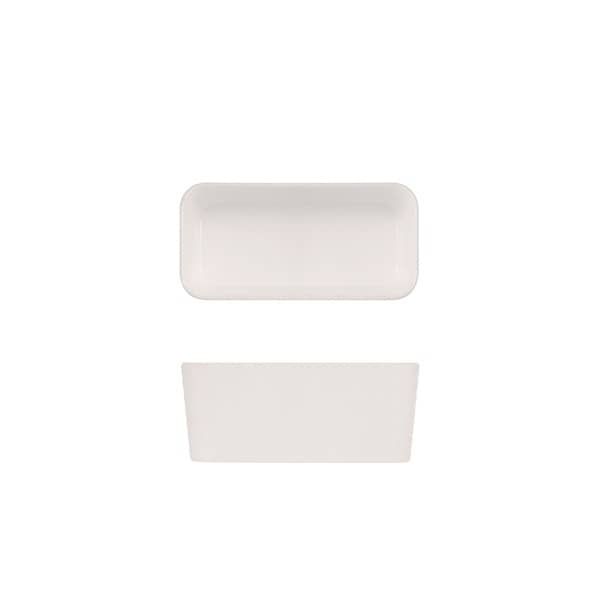 Insert blanc en mélamine pour boîte à bento de taille moyenne «Tokyo» 16,9 x 8,3 x 7 cm (6 pièces)