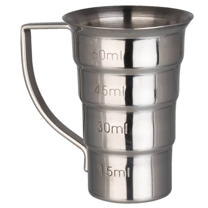 Jigger with handle, stainless steel (60ml/2oz)