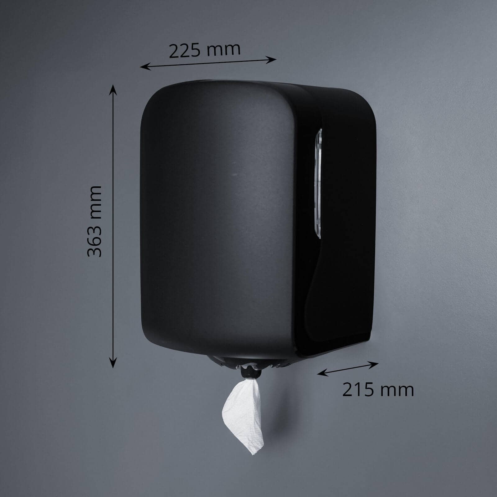 Distributeur de serviettes Maxi, Centerpull - noir mat