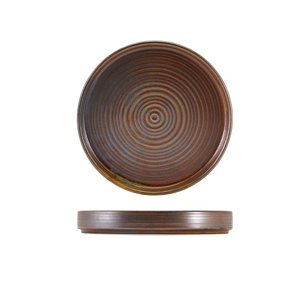 Assiette de présentation Terra Rustic Copper – 18 cm (6 pcs)