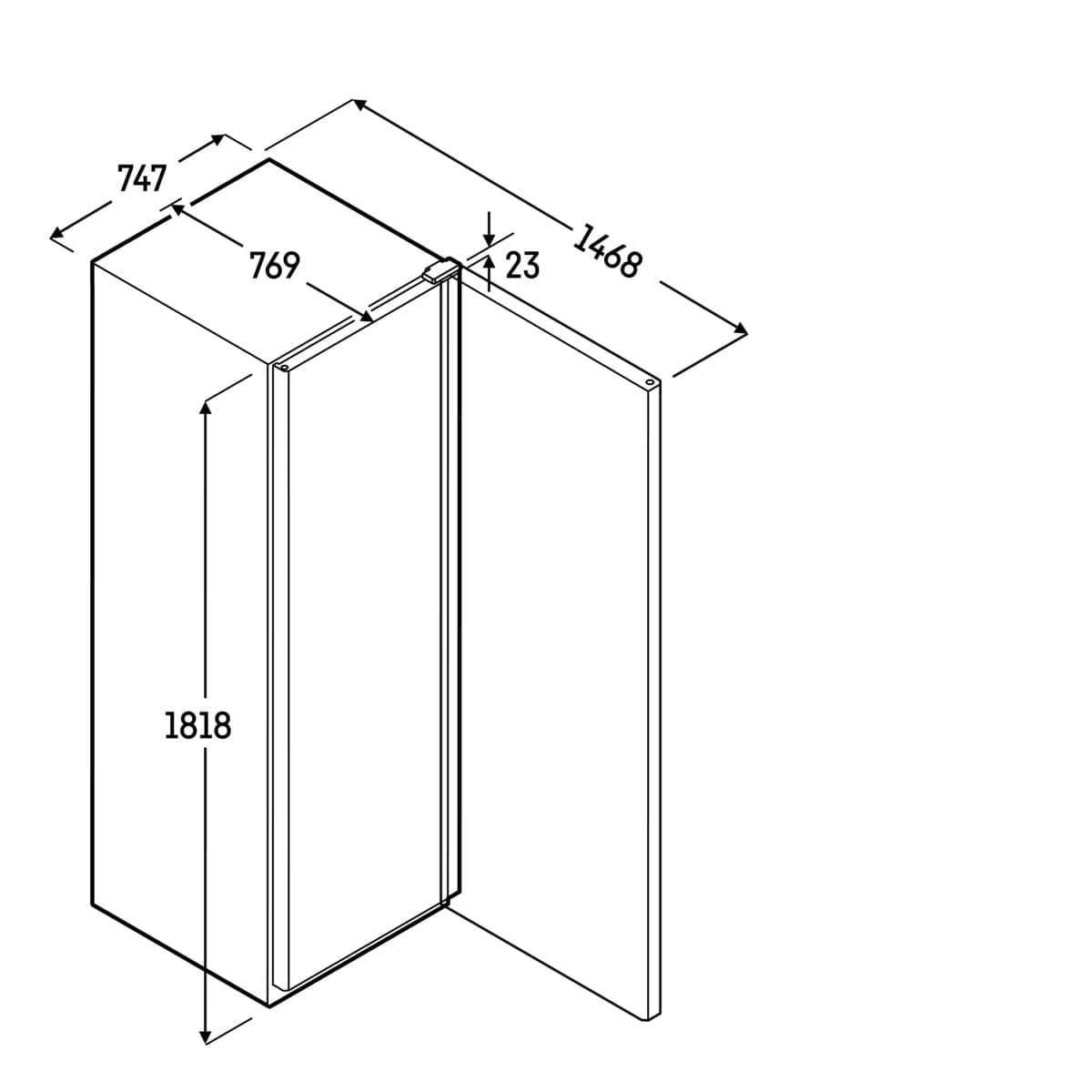 Liebherr Congelador FFFBvg 5501-20 Perfection BlackSteel - 472 l, 181,8 cm de altura