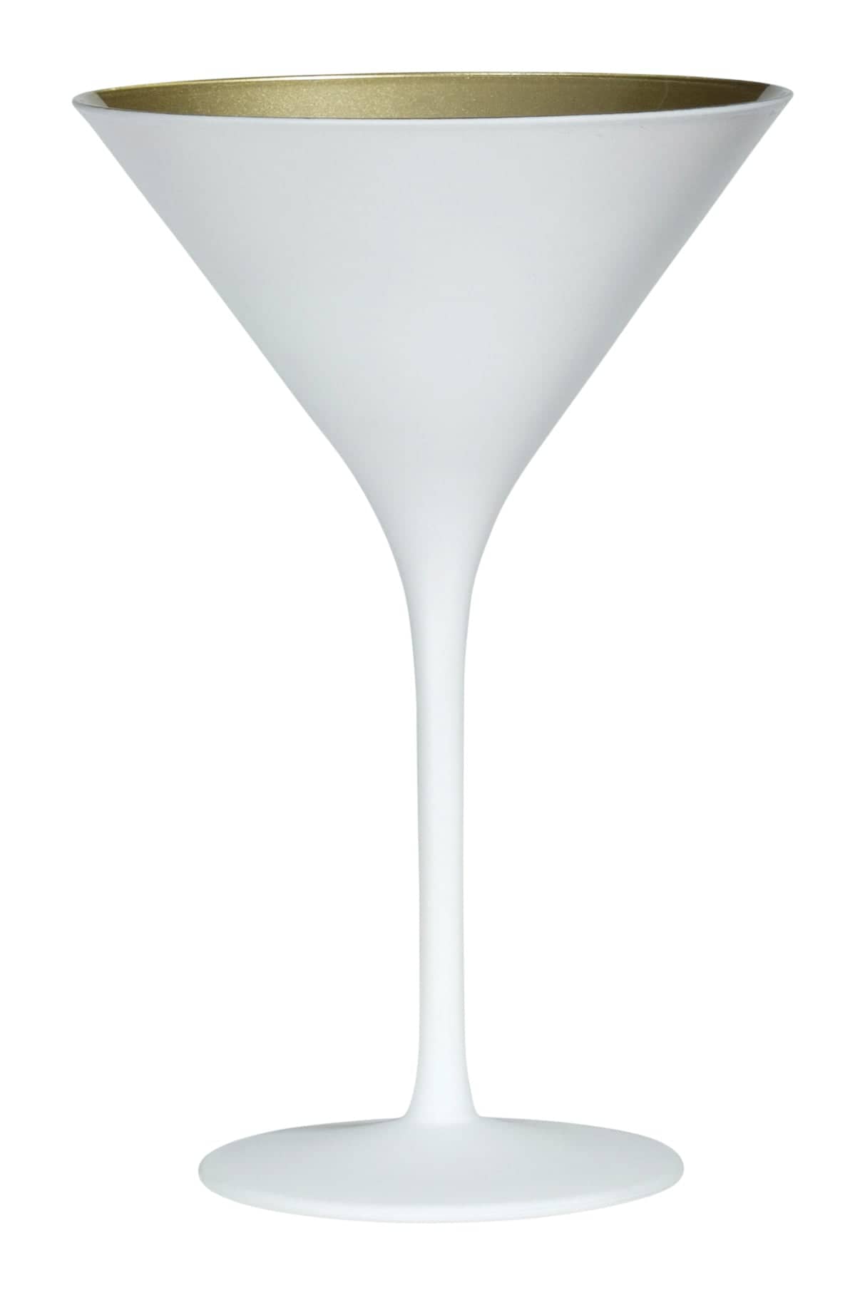 Verre à Martini, blanc/or mat, Elements Stölzle - 240ml (6 pcs.)