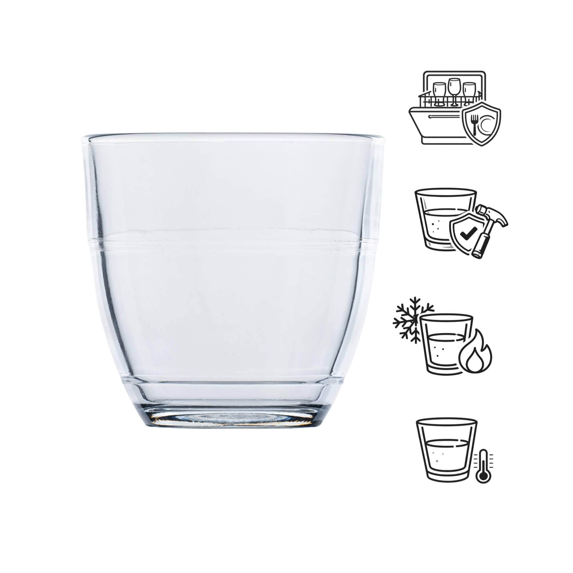 Vasos apilables Gigogne, Duralex - 220 ml (6 uds)