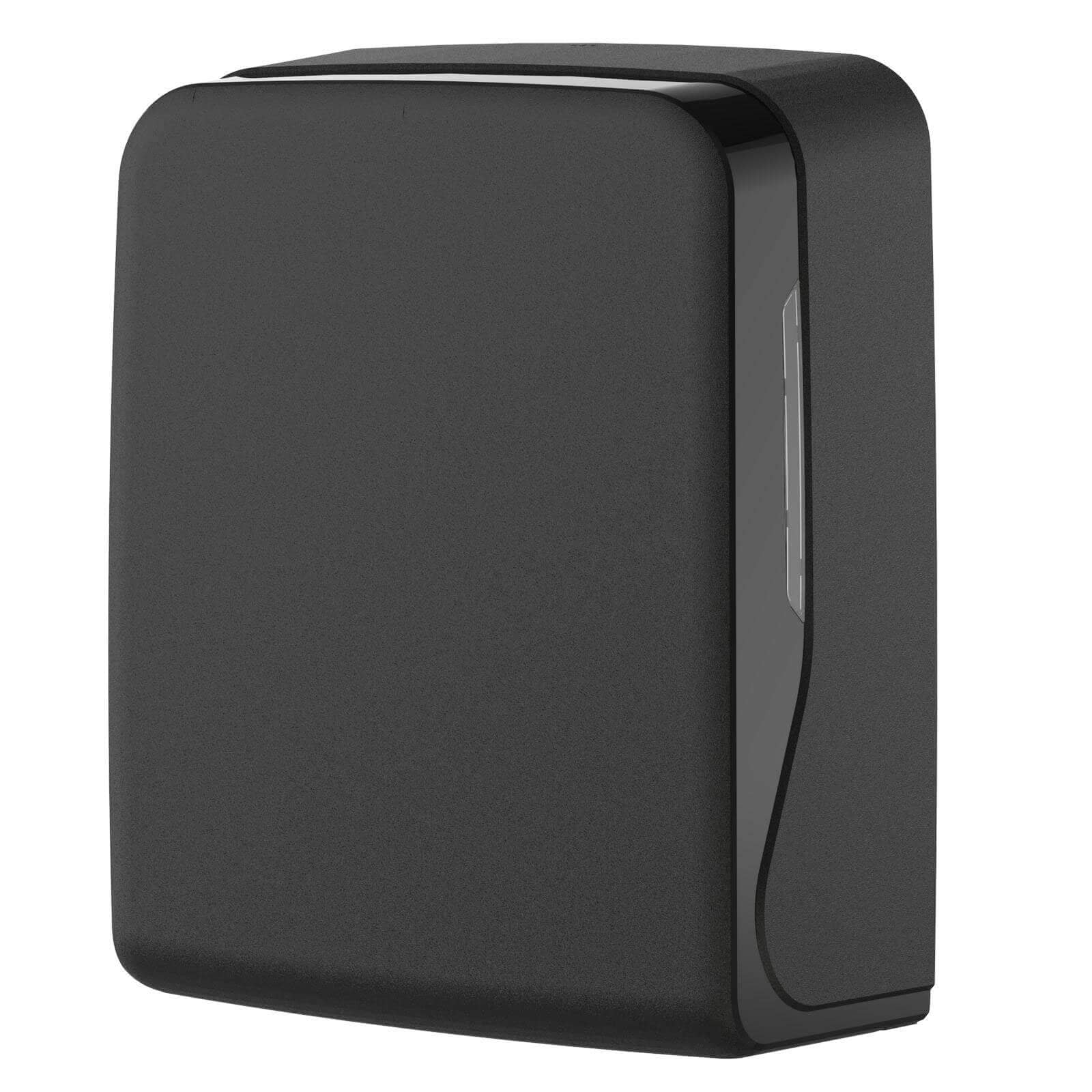 Handtuchspender Maxi für V-Falz Papier - schwarz matt