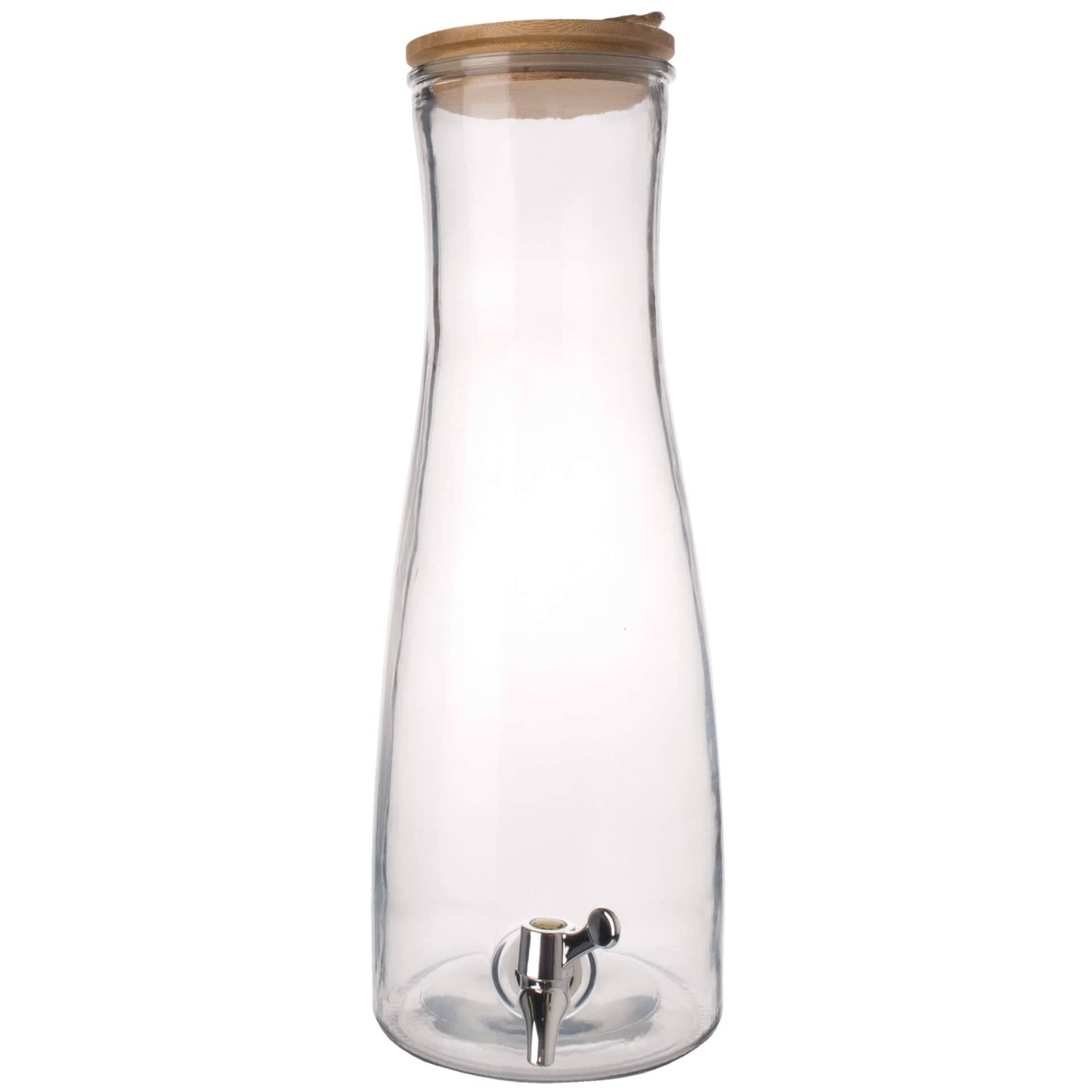 Beverage dispenser with wooden lid - 4.7 L