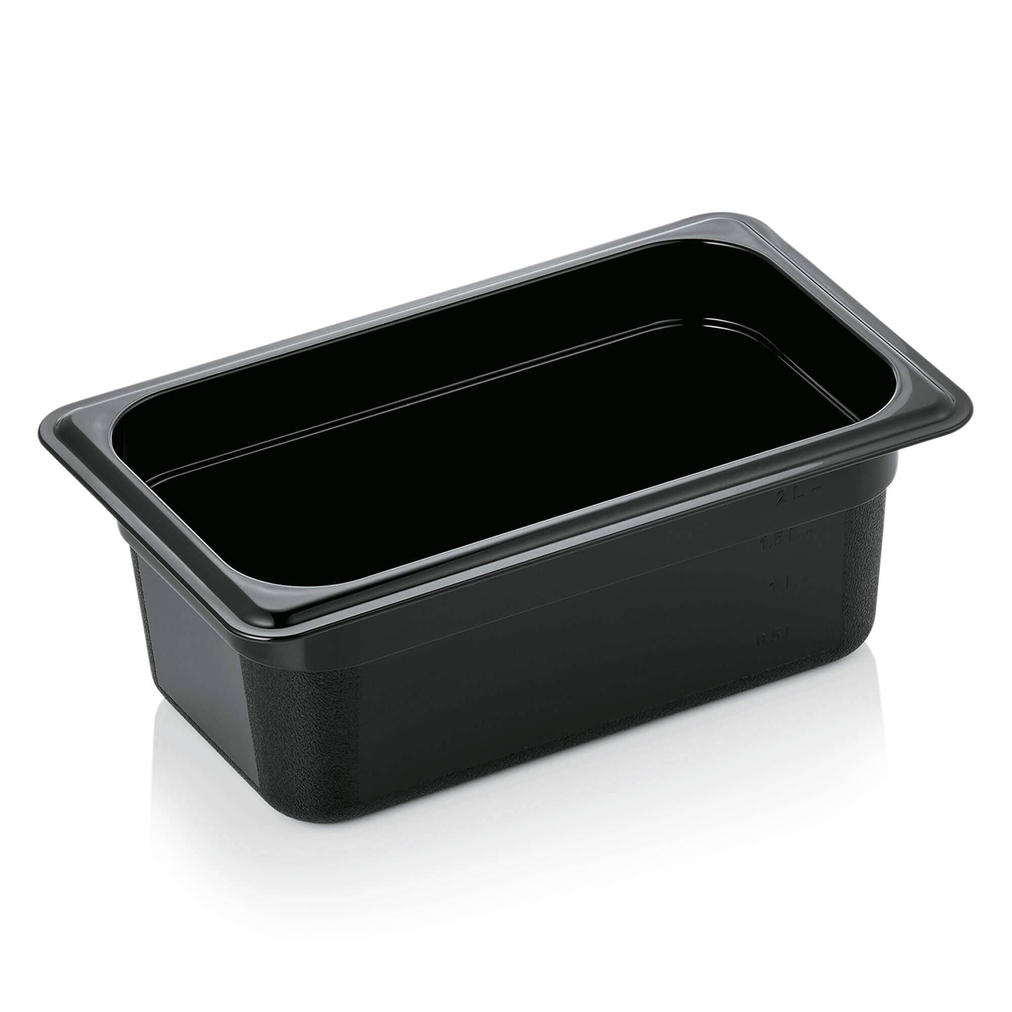 GN 1/4 Récipient Gastro Norm 100mm de profondeur - PC noir (série GN 96)