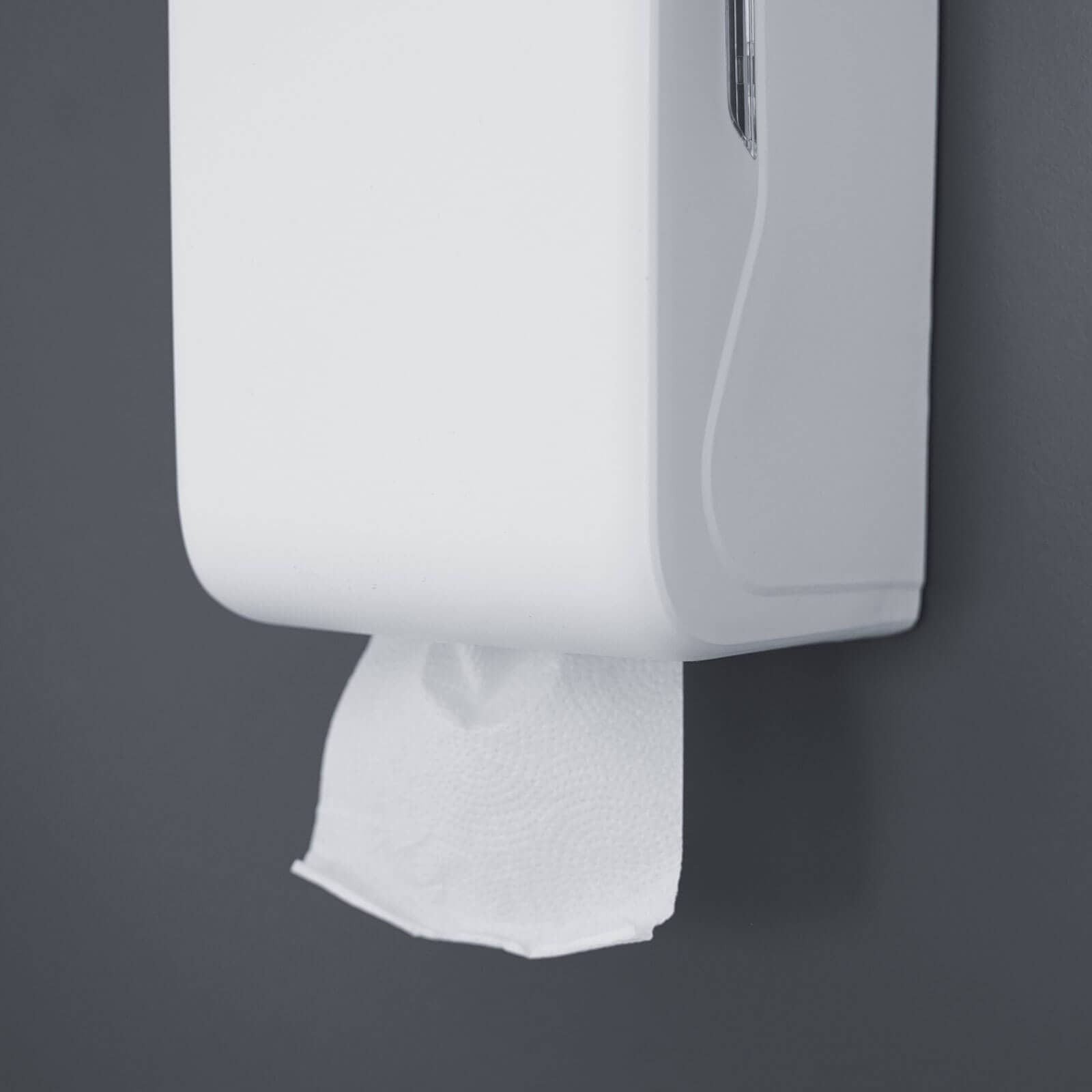 Distributeur de papier toilette feuille à feuille - blanc mat