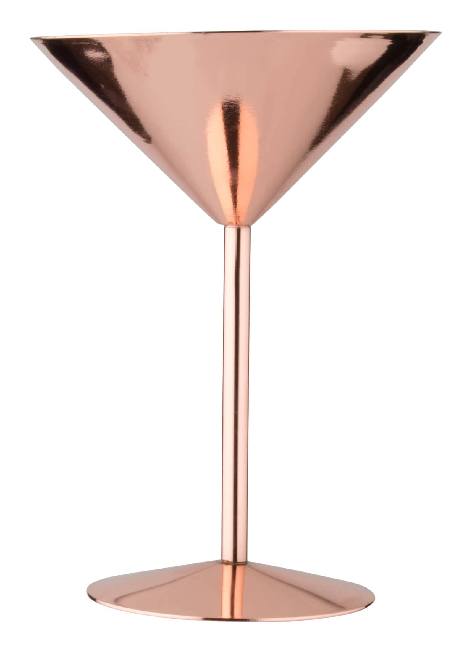Martini glass, copper plated stainless steel - 240ml