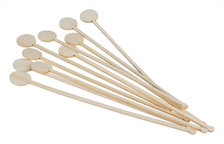 Bamboo Stirrer Coin - 18cm (100 pcs.)