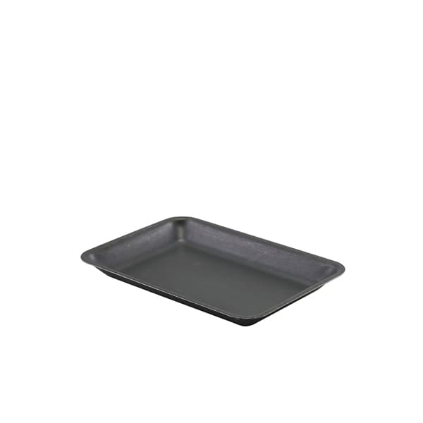 Tray, black vintage steel - 20x14cm