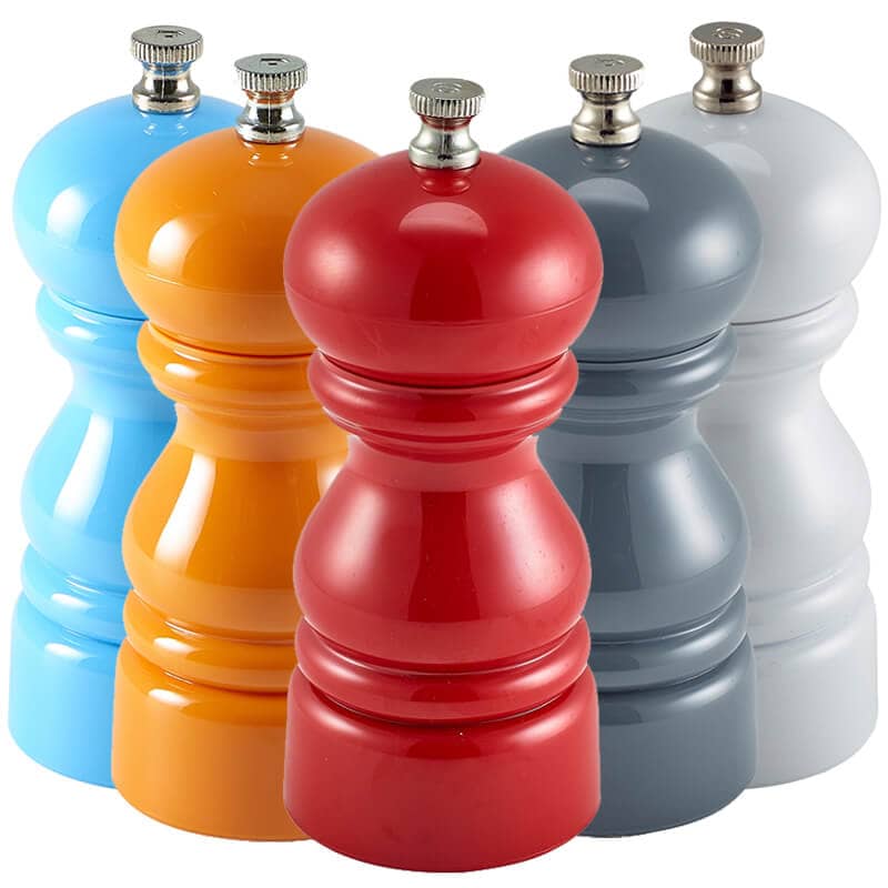 Molino de sal/pimienta, acrílico - varios colores (12,7 cm)