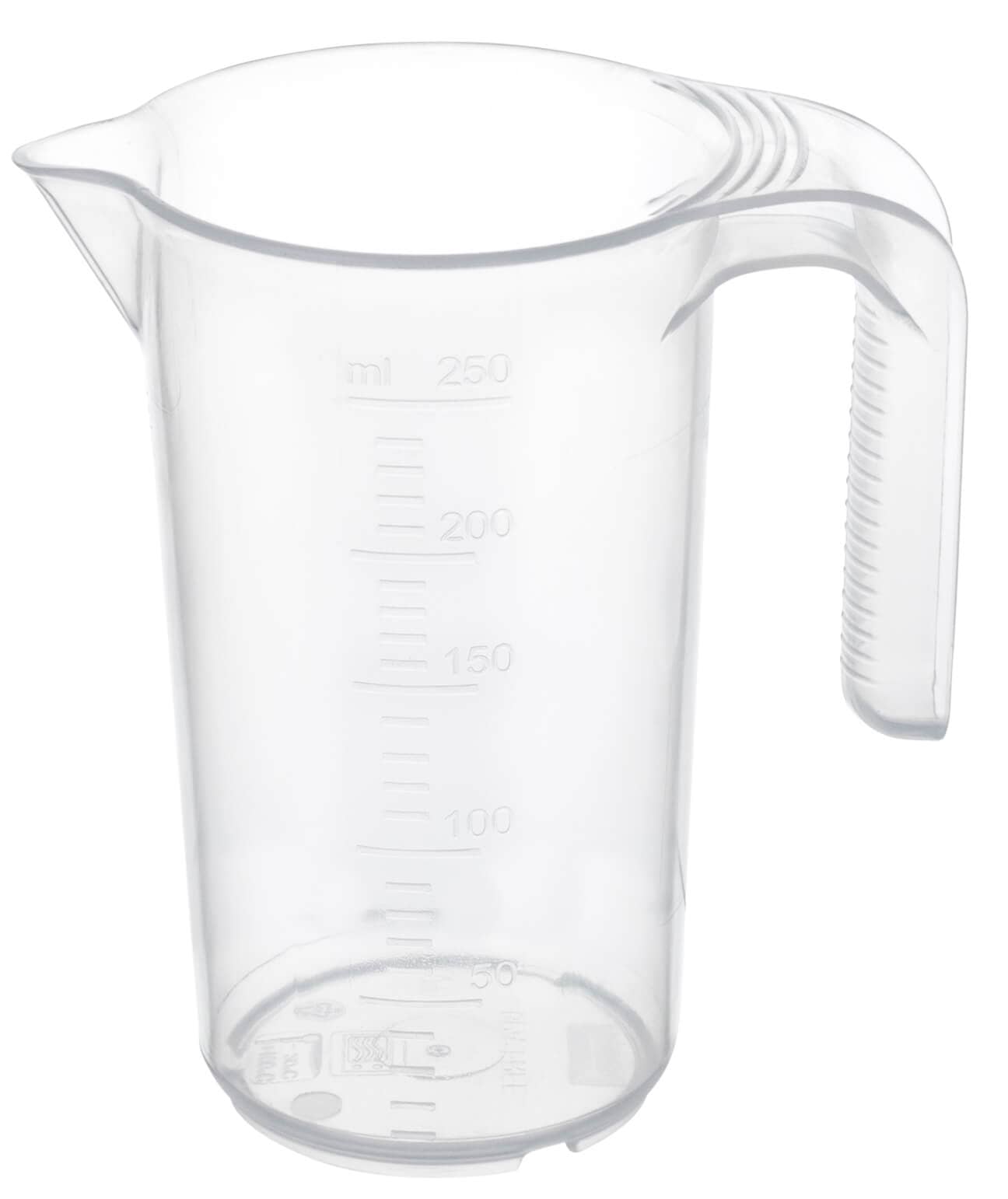 Vaso medidor apilable, PP - Graduación hasta 250 ml
