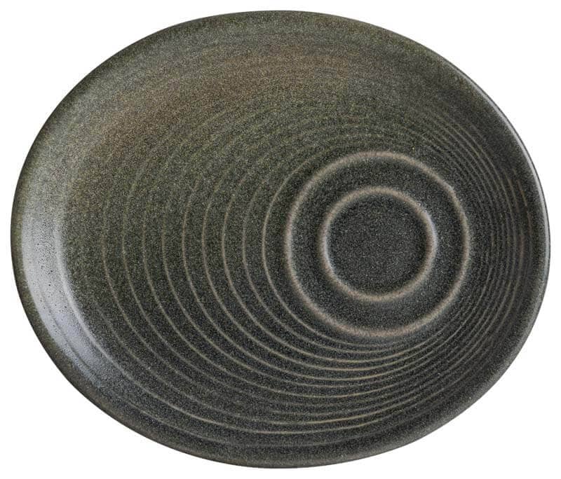 Bonna Hornfels Ripple Platillo 20 x 17 cm gris - 12 ud
