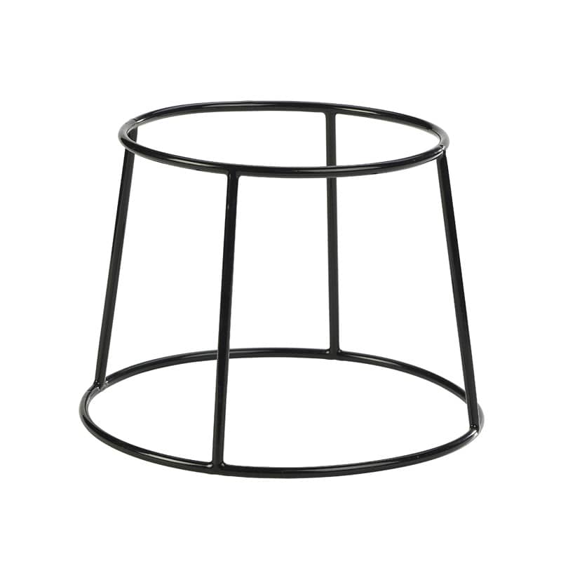 Round buffet riser, non-slip, black - 18 cm