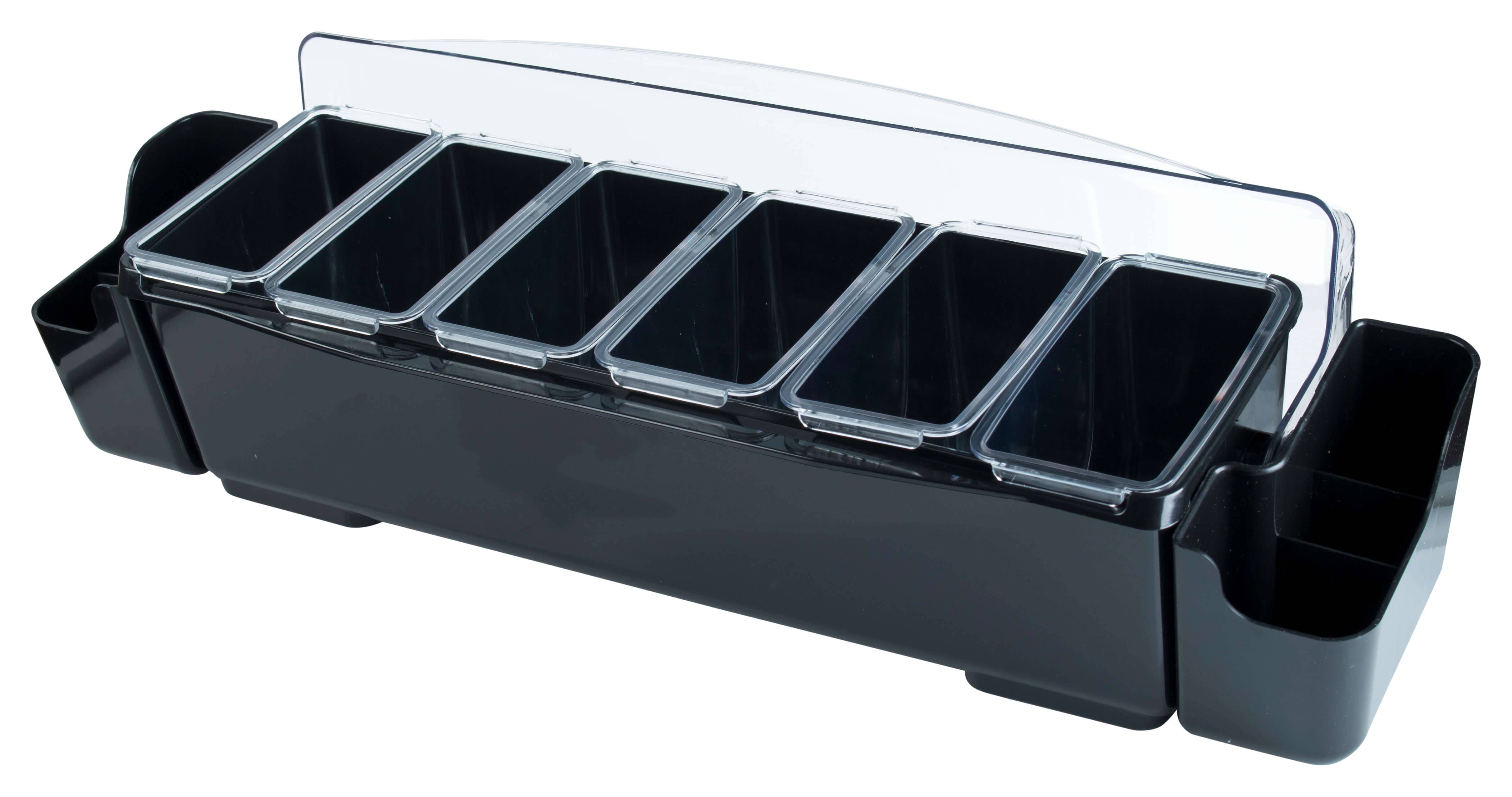 Condiment holder Prime Bar Premium - 6 containers (0,9l) + 2 straw containers