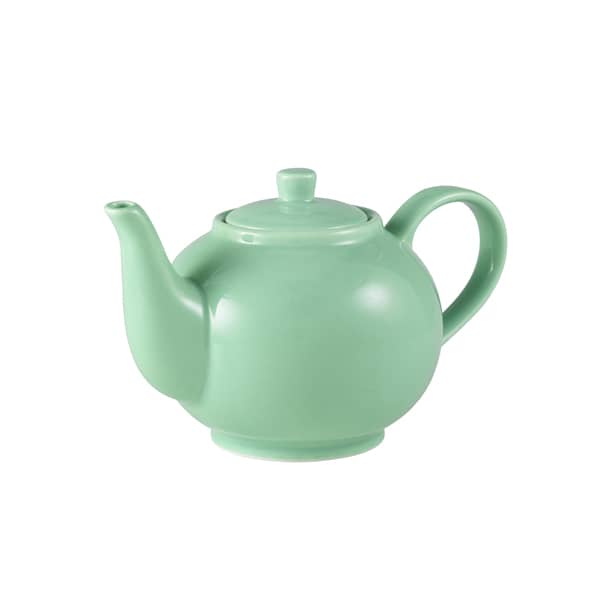 Tetera de porcelana verde - 450 ml (6 uds)
