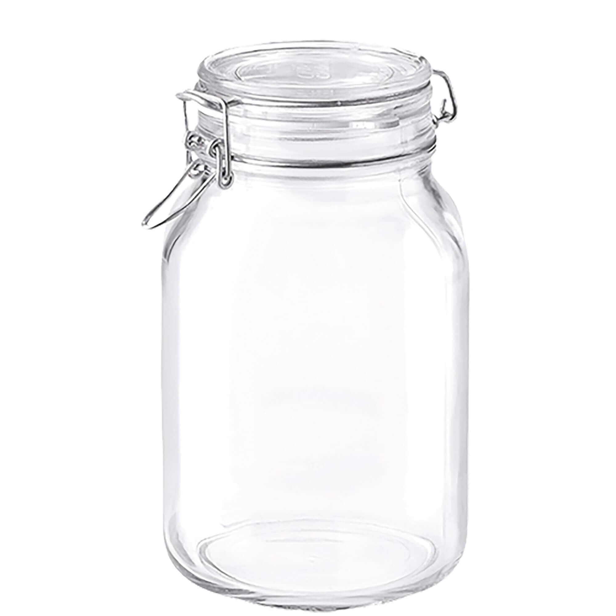 Drahtbügelglas / Vorratsglas Fido eckig - 2000ml