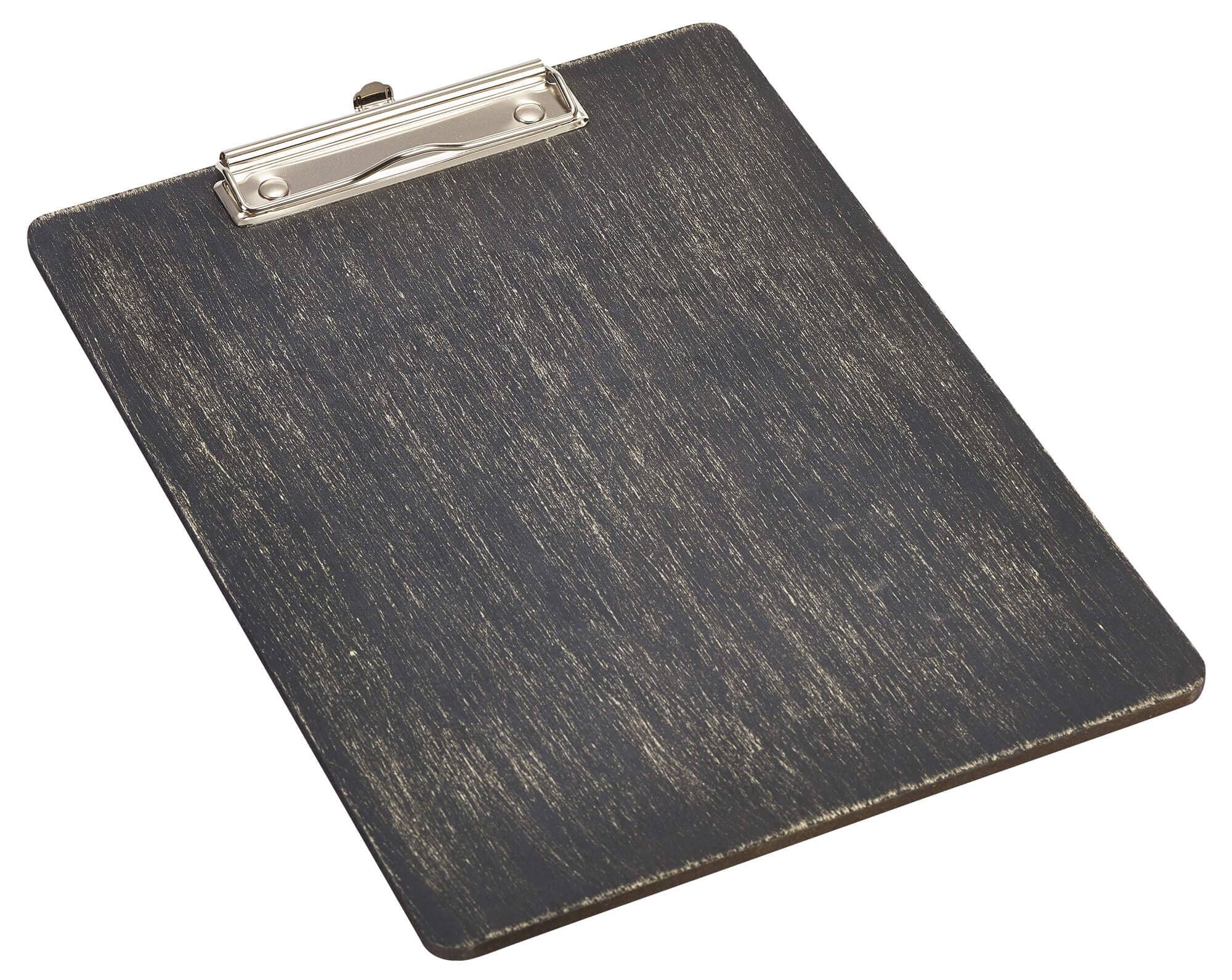 Portapapeles DIN A4, madera - negro