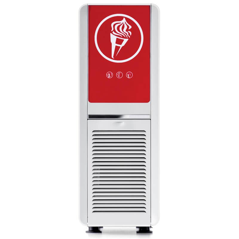 Máquina para hacer helados QUICK-GEL R290, pantalla táctil, carcasa blanca