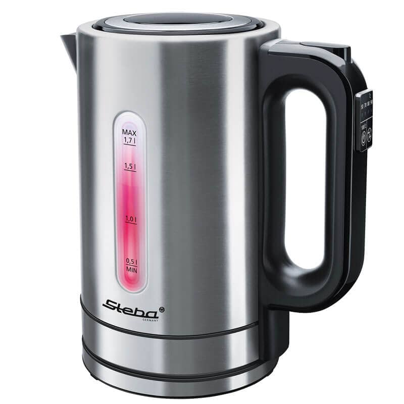 Electric kettle WK 21 INOX, Steba, temperature selection - 1,7 l