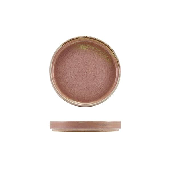 Assiette de présentation basse Terra Rose – 14 cm (12 pcs)