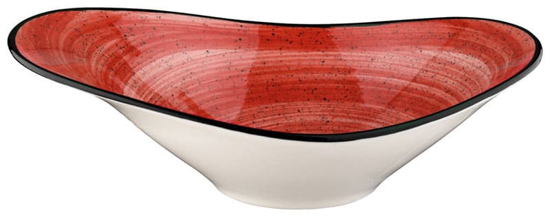 Bonna Aura Passion Stream Schale 27x19cm, 75cl rot - 6 Stück