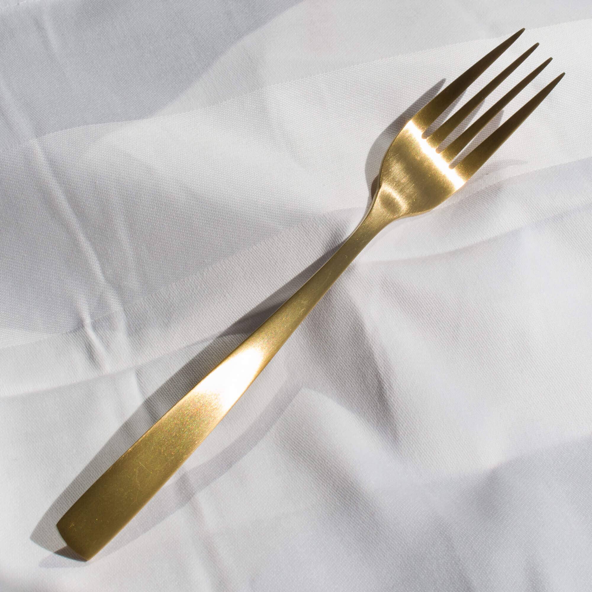 Tenedor de menú Comas BCN - dorado (12 uds)