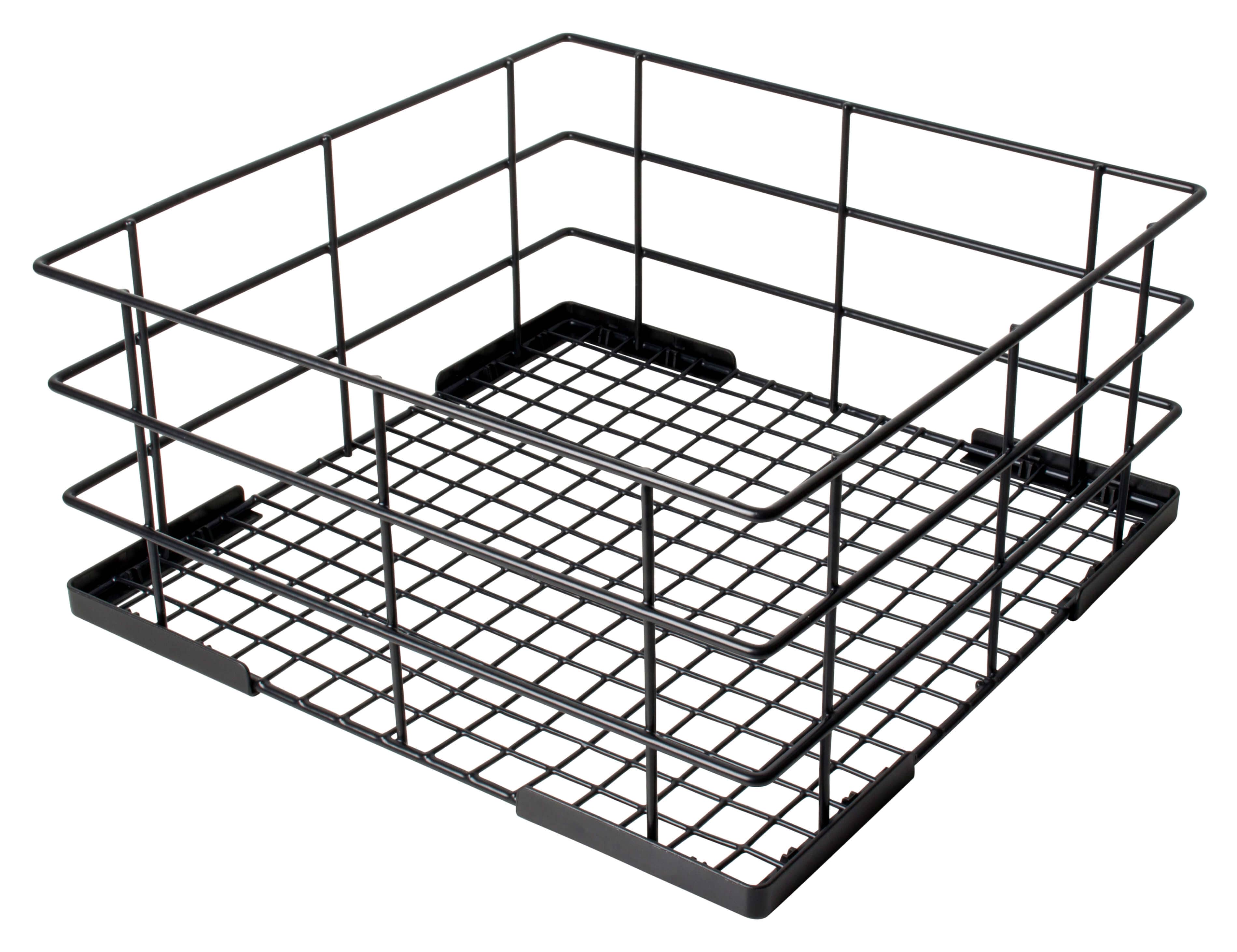Cesta para lavavajillas Universal / cesta de alambre, recubierta de PE - 40 x 40 x 18 cm