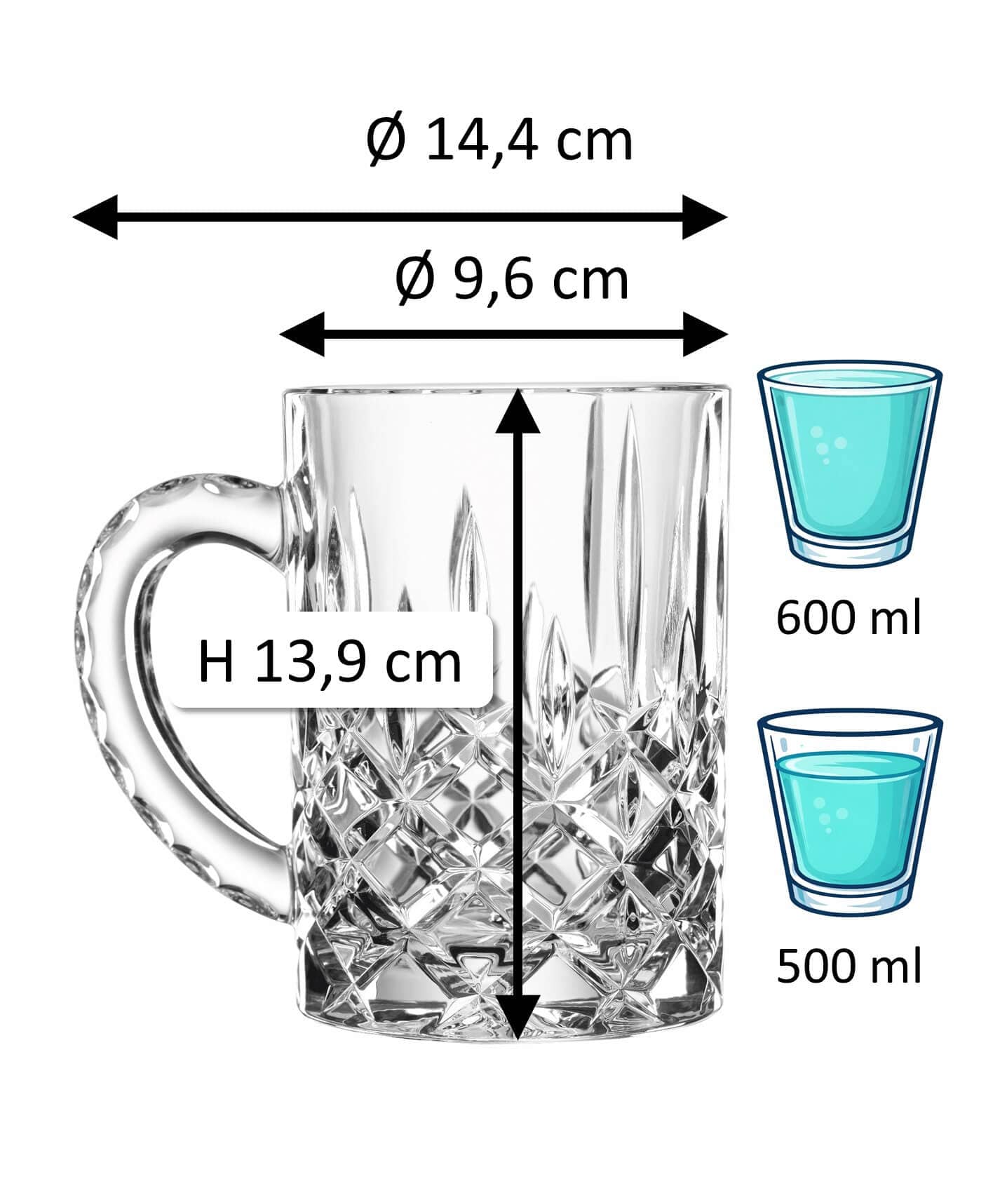 Beer mug Noblesse, Nachtmann - 600ml (1 pc.)