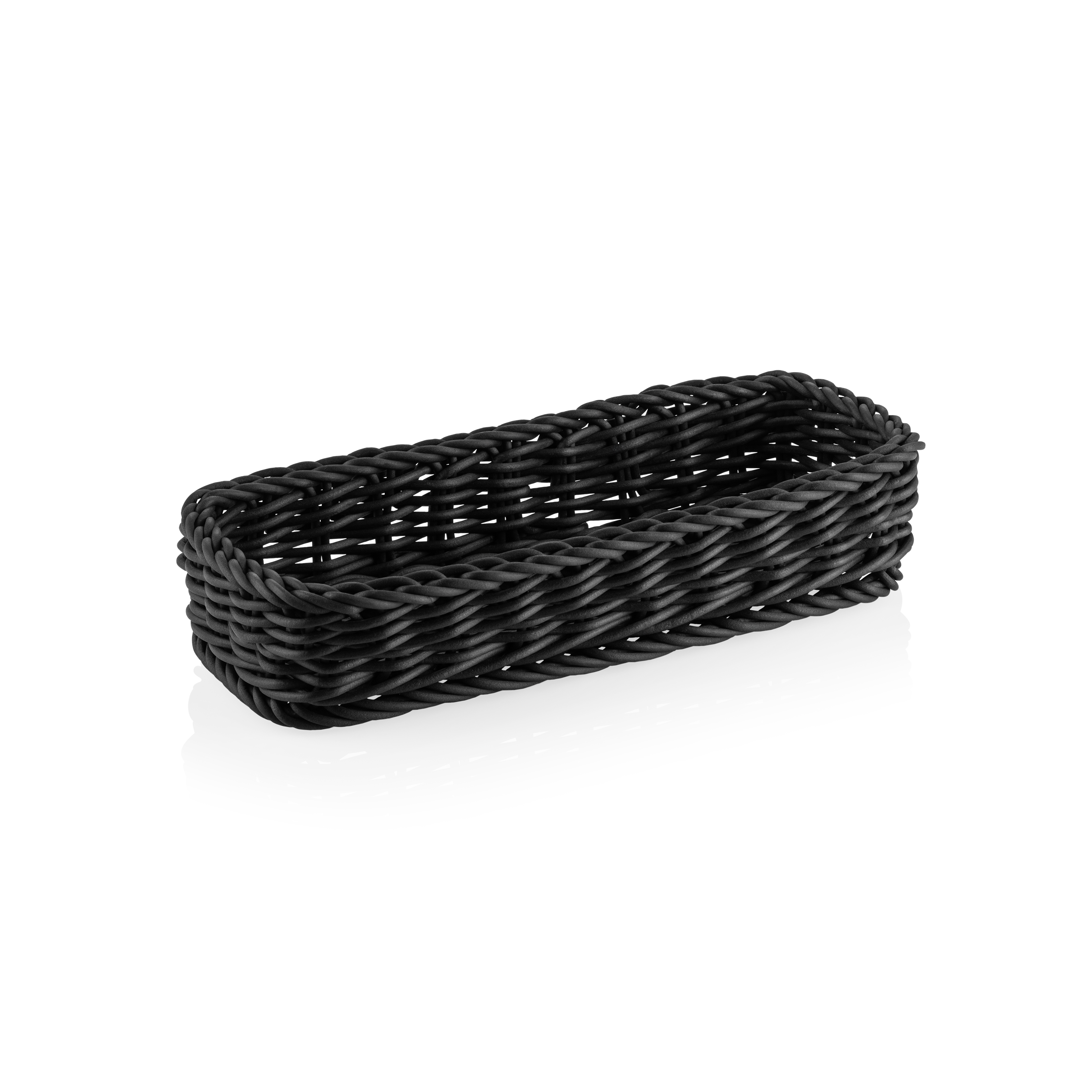 Besteckkorb Polypropylen schwarz - 27x10x5cm