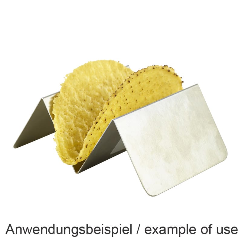 Soporte para comida rápida, acero inoxidable - 1-2 compartimentos (12 uds)