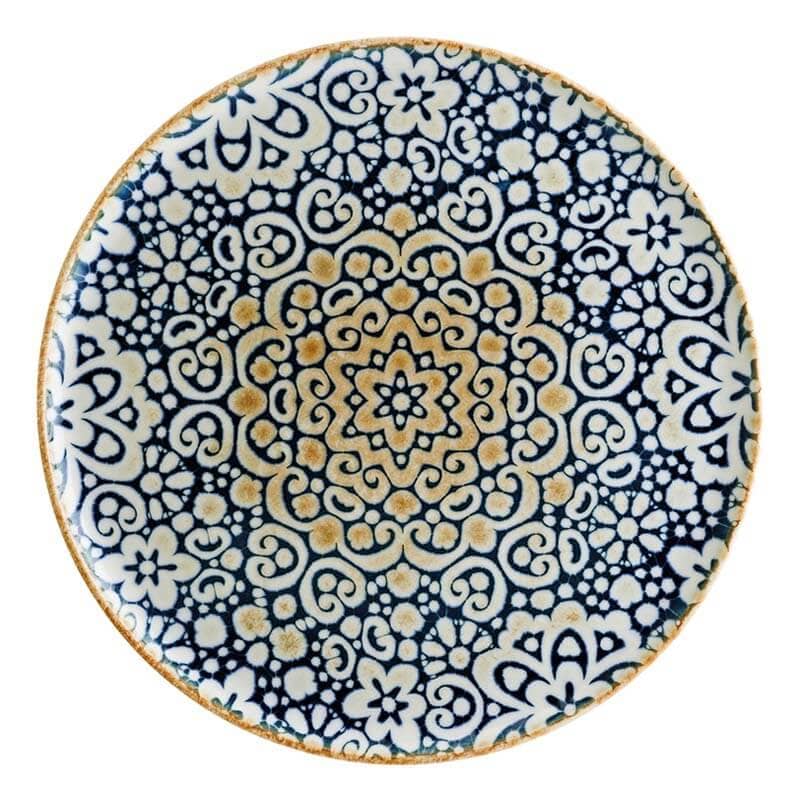 Bonna Alhambra Gourmet Pizza Plates, 32 cm, Blue - 6-Pack