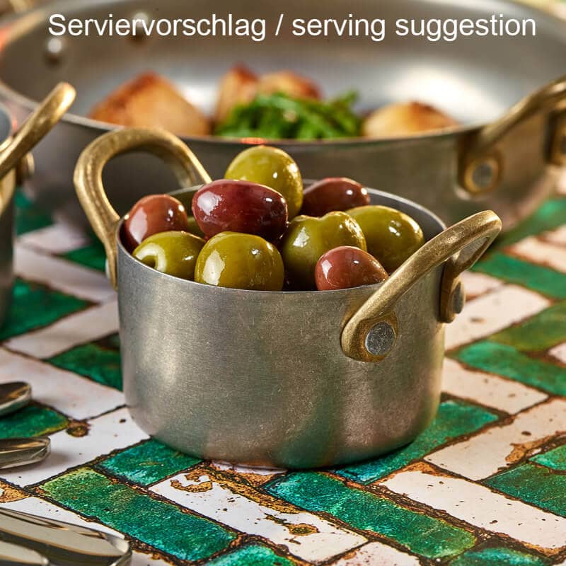 Mini Casserole Dish, stainless steel, vintage - 7,8 x 4,5 cm (6 pcs.)
