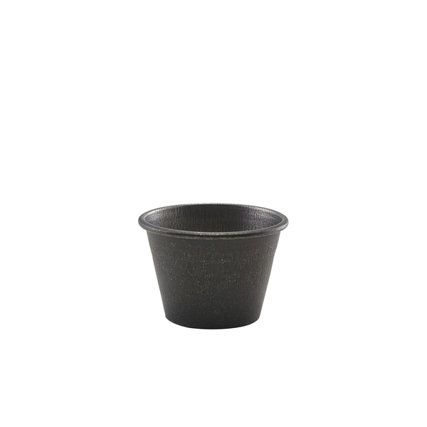 Cuenco para salsa, acero inoxidable negro vintage - 71 ml (24 uds)