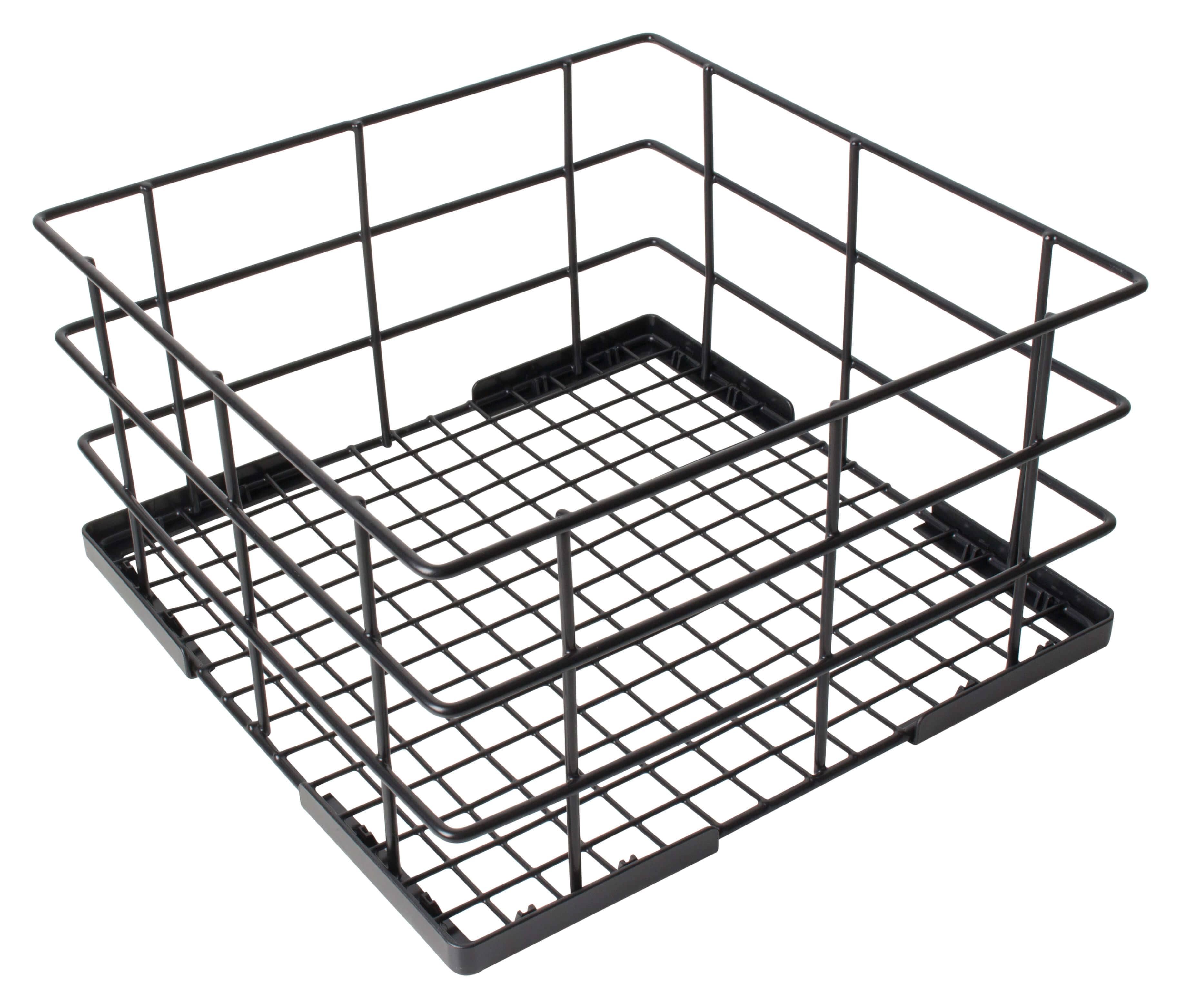 Cesta para lavavajillas Universal / cesta de alambre, recubierta de PE - 35 x 35 cm