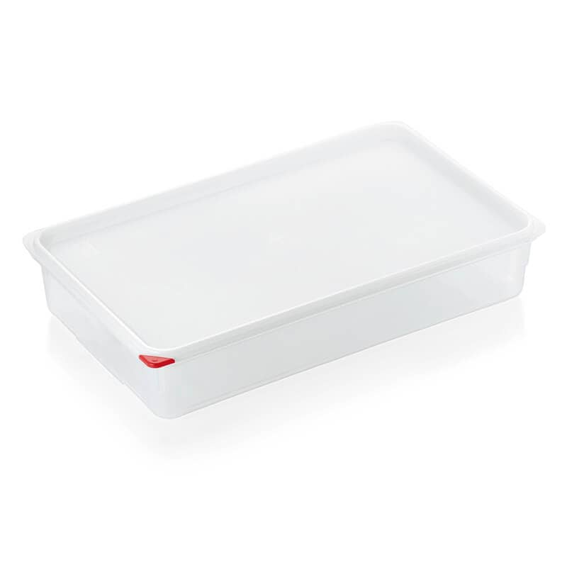 Bac de conservation GN 1/1 avec couvercle, PP - 13,7 l / H 10 cm