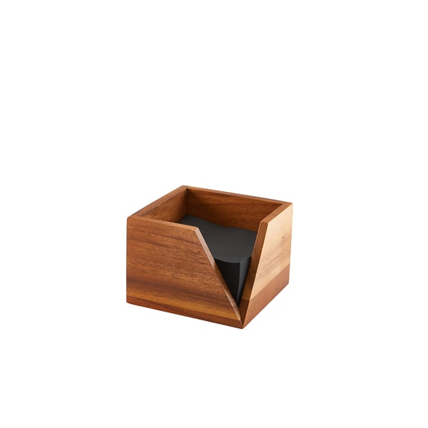 Servilletero, madera de acacia - 14 x 14 x 10 cm