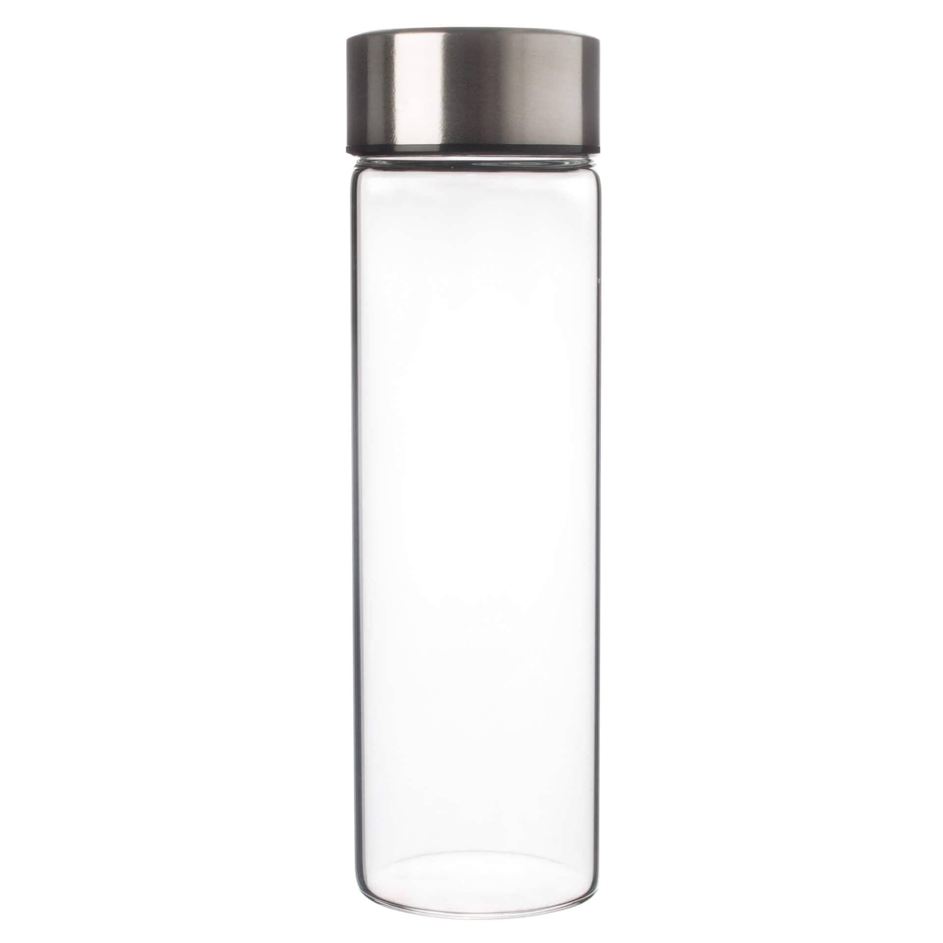 Bouteille en verre avec bouchon en acier inoxydable - 500 ml